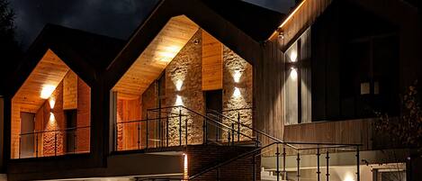 Front of property – evening/night
