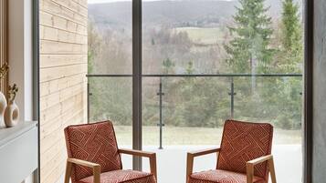 65-tums platt-tv med digitalkanaler, tv och eldstad