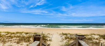 Oceanfront home with beach access, pool, game room, washer/dryer & central AC