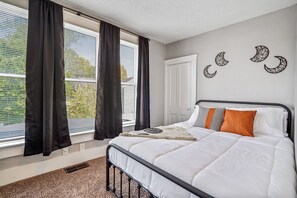 4 habitaciones, cuna de viaje, wifi gratis y ropa de cama 