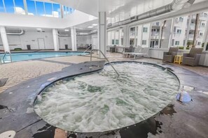 Indoor pool, outdoor pool