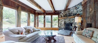 Unique & quaint home with loads of character, firepit, two wood stoves, & grill