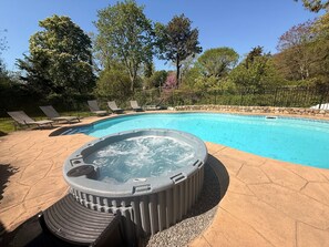 A heated pool