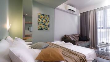 1 bedroom, hypo-allergenic bedding, individually decorated