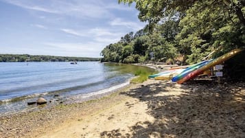 Vlak bij het strand