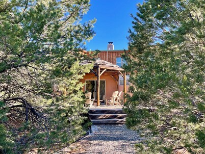 At Home in the Enchanted Forest of Carson between Taos & Ojo Caliente!