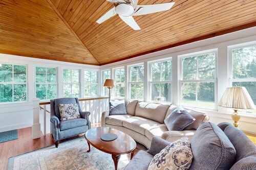 Classic village home with large porch, washer/dryer, cable, grill & partial AC