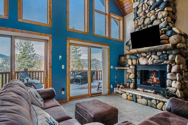 TV connectée, cheminée, lecteur de DVD, espaces bureaux