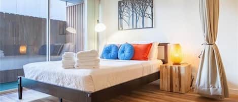 1 dormitorio, tabla de planchar con plancha, wifi gratis y ropa de cama