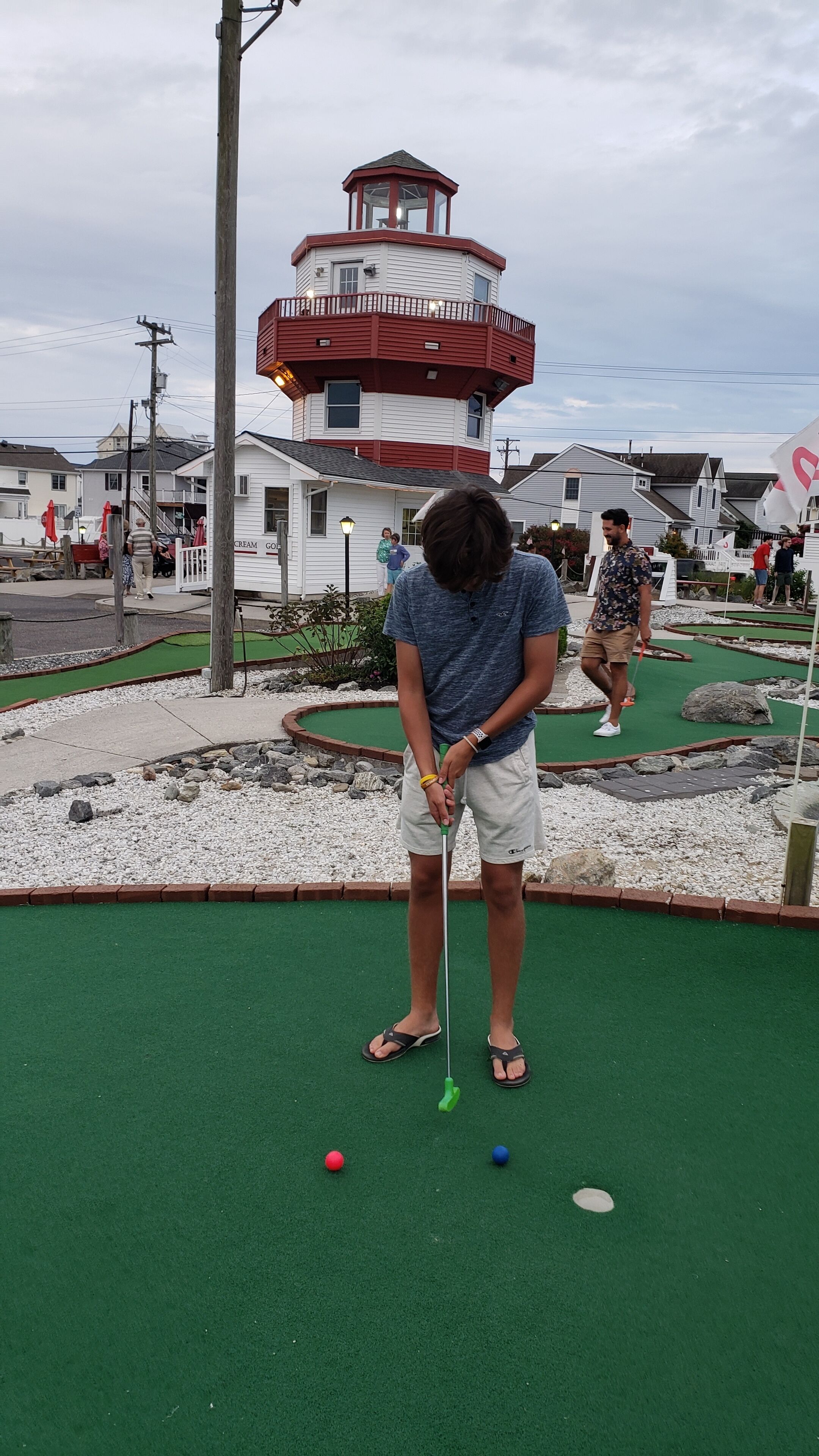 Harbor Light Miniature Golf & Ice Cream is a 5 min walk down the block. 