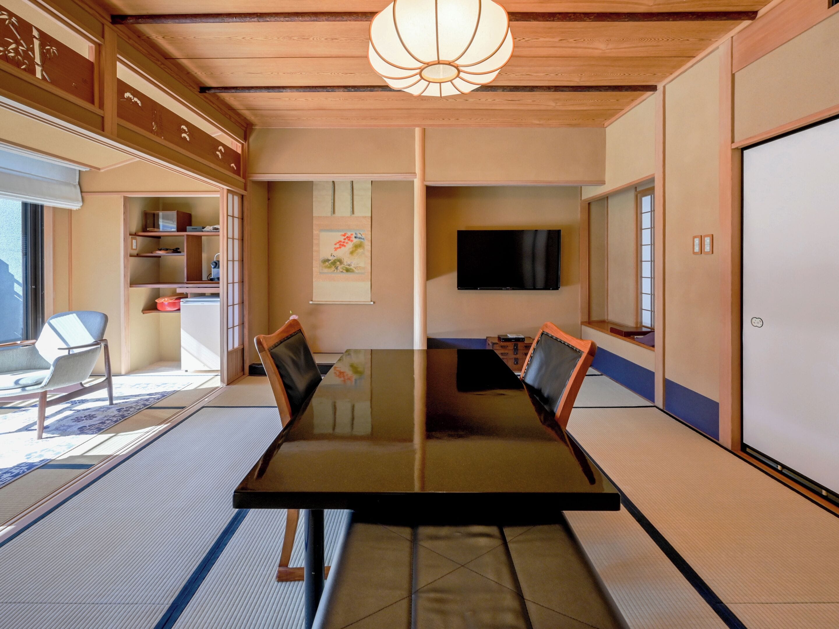 [Type X] Japanese Western Style Twin Bed Room, Private indoor hot spring, (67+sqm), Smoking | In-room safe, individually decorated, individually furnished, desk