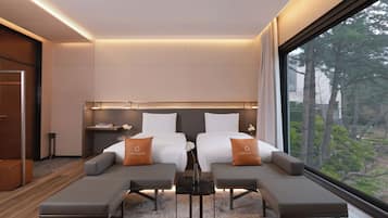 1 chambre, literie de qualité supérieure, couette en duvet d'oie