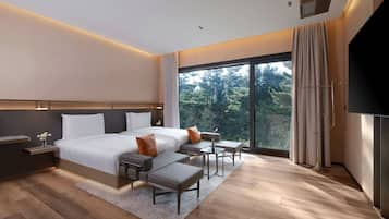1 chambre, literie de qualité supérieure, couette en duvet d'oie