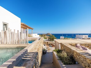 Property grounds - Sea view Villa | Near Scorpios (Platis Gialos)
