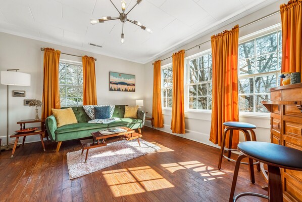 Smart TV, books, music library - Groovy Getaway Loft in Downtown Area with Super Fast Wi-Fi & Dog Friendly (Fort Payne)