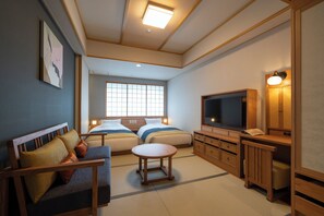 Deluxe Twin Room | In-room safe, desk, iron/ironing board, free WiFi - Kyoto Umekoji Kadensho (Kyoto)