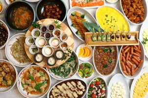 吃到飽自助式早餐