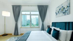 Apartment, 2 Bedrooms | 2 bedrooms, premium bedding, in-room safe, desk - Maison Privee - Stylish Apt with Large Patio close to the Beach (Dubai)