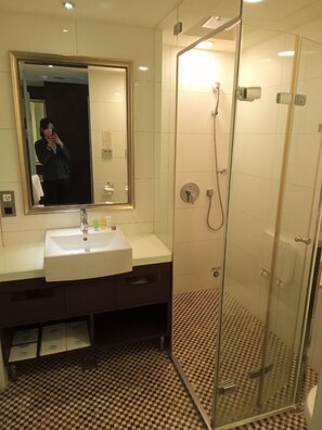 Family Room | Bathroom | Free toiletries, hair dryer, slippers, bidet - Taichung Charming City Hotel (Taichung)