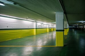 Limited parking, car charging station