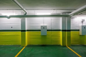 Limited parking, car charging station