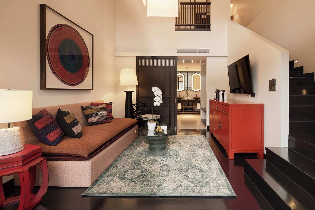 Lakens van Egyptisch katoen, luxe beddengoed, een kluis op de kamer