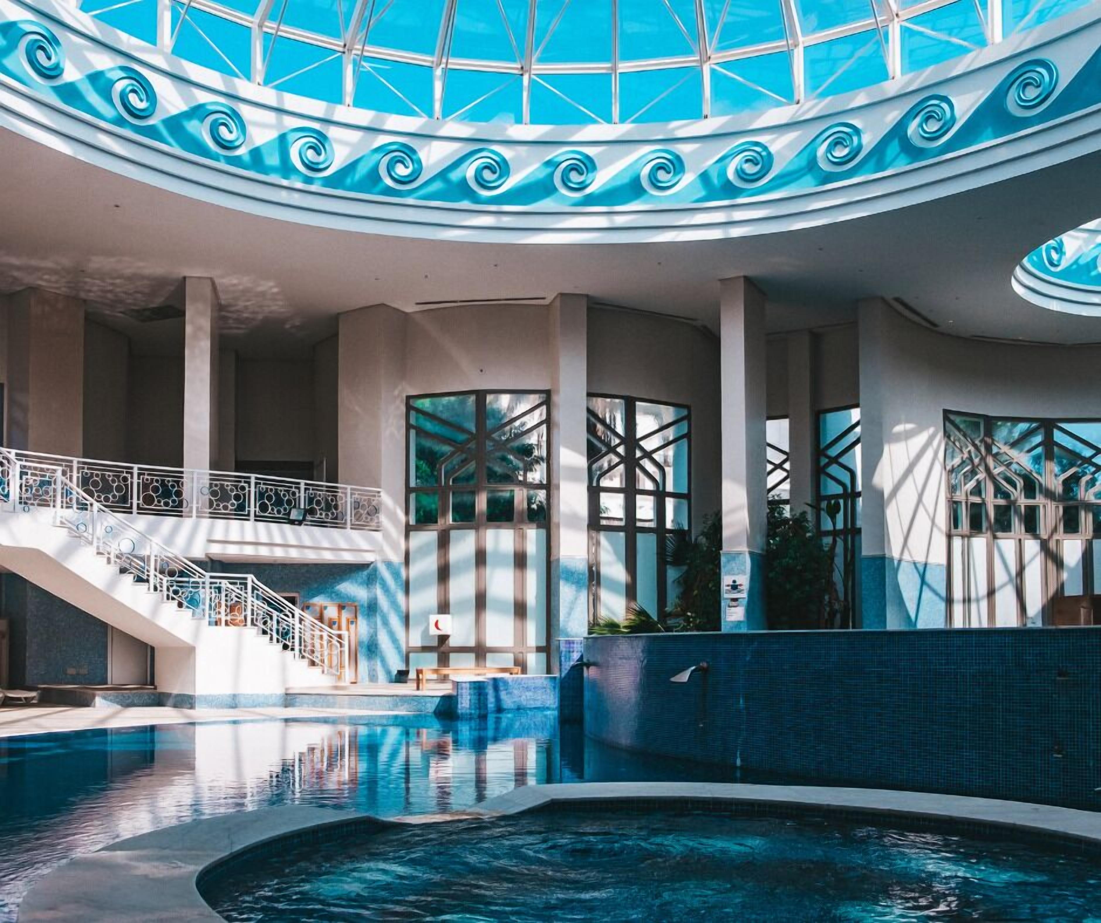 Indoor pool, seasonal outdoor pool