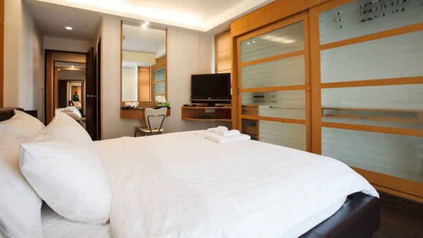 อพาร์ทเมนท์, 2 ห้องนอน, พร้อมสิ่งอำนวยความสะดวกสำหรับผู้พิการ, ระเบียง | 2 ห้องนอน
