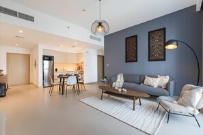 Apartment, 1 Schlafzimmer, barrierefrei, Balkon | Speisen