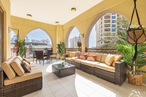 Apartment, 2 Bedrooms, Accessible, Smoking | Exterior - Large Terrace and Pool View - 2 Br - Next to Mall (Dubai)