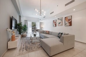 Apartment, 2 Bedrooms, Accessible, Smoking | Interior - Large Terrace and Pool View - 2 Br - Next to Mall (Dubai)