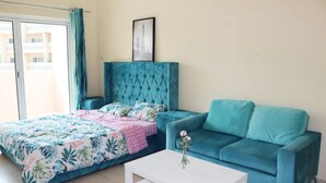 Departamento, 1 habitación, con acceso para personas discapacitadas, para fumadores | Área de sala de estar