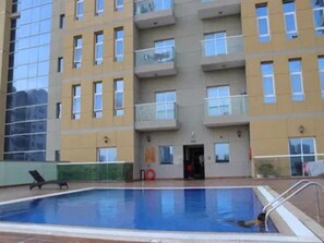 Apartment, 1 Schlafzimmer, barrierefrei, Balkon | Pool | Außenpool