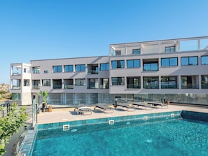 Front of property - Sanders River Plaza - Fine 1 Bedroom Apt With Balcony (Limassol)