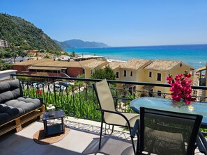 Apartment, 1 Bedroom, Smoking, Balcony | Outdoor dining - Corfu Glyfada Menigos Resort (Corfu)