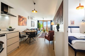 Deluxe Condo, Multiple Beds, Sea View | Living area - Monnas Suite (Istanbul)