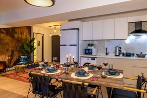 Panoramic Condo, Multiple Beds, Sea View | Private kitchen - Monnas Suite (Istanbul)