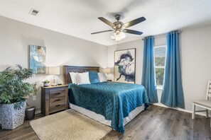 4 bedrooms, iron/ironing board, travel crib, free WiFi