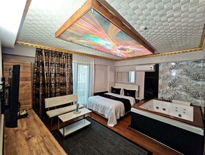 King Room With Jacuzzi | Roupas de cama de algodão egípcio, roupas de cama premium