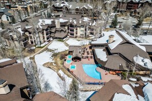 Pool - Luxury Condo at Aspen Lodge | Spacious 3BR + Den in Trappeur’s Crossing (Steamboat Springs)