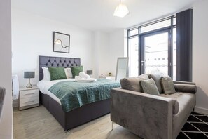 1 室のベッドルーム、アイロン / アイロン台、WiFi、ベッドシーツ