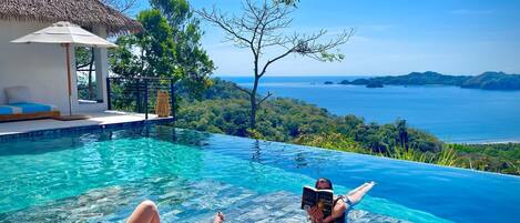 Outdoor pool, an infinity pool
