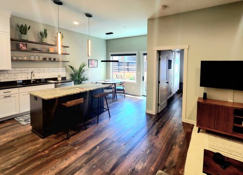 Downtown Whitefish awaits you at Central Ave Suite, Modern luxury.