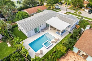 A heated pool