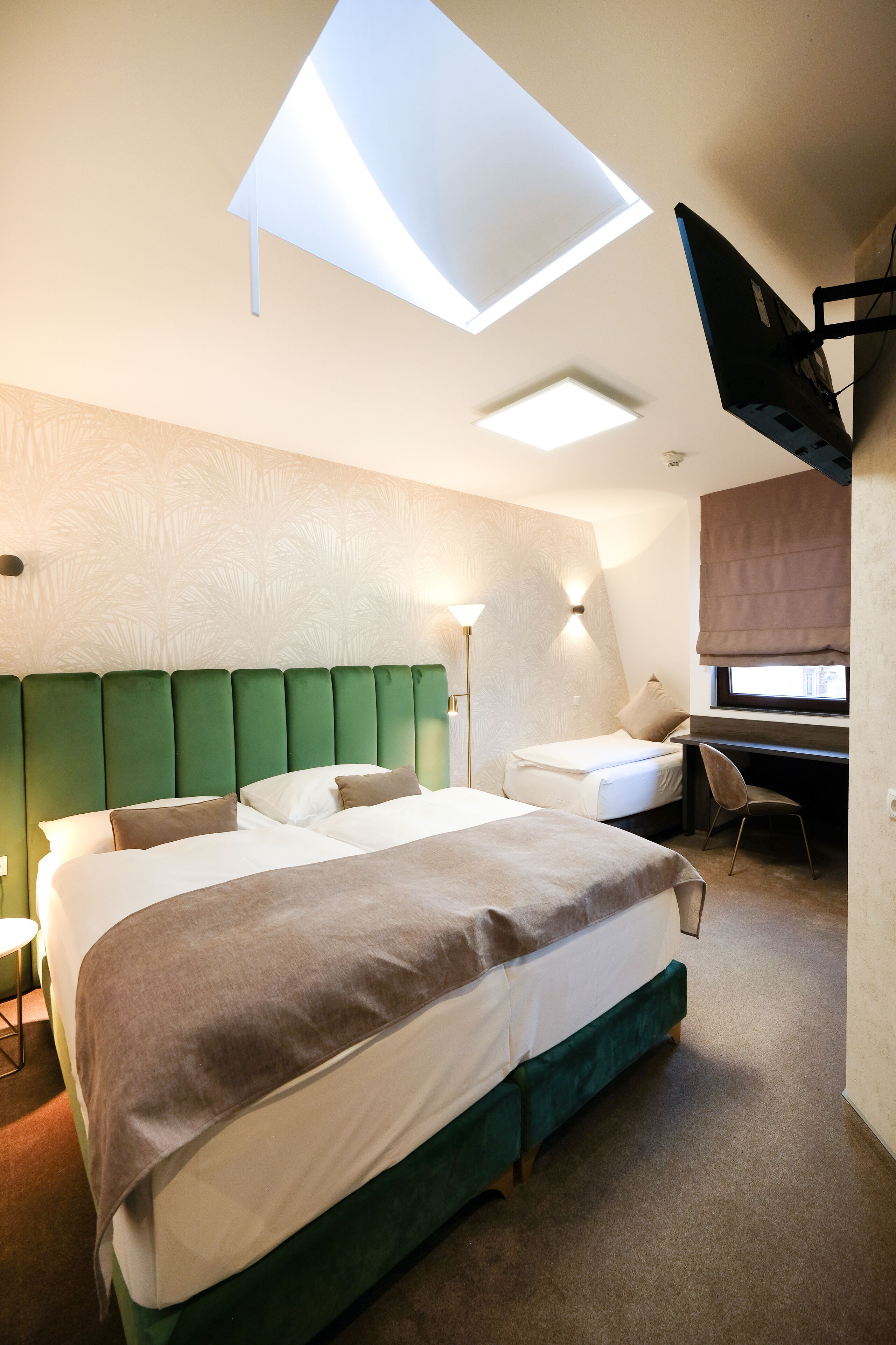 comfort triple room | premium bedding, down duvets, minibar, in-room safe