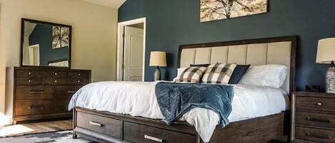 5 bedrooms, iron/ironing board, travel crib, free WiFi