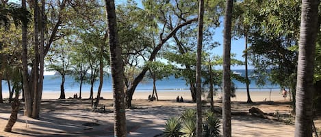 Vlak bij het strand