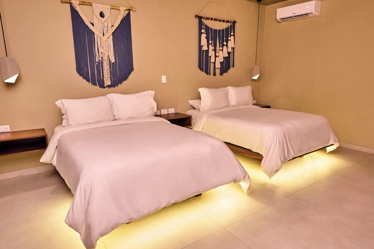 Superior Room, 2 Double Beds | In-room safe, WiFi (free), bed sheets