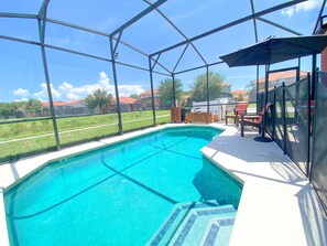 A heated pool