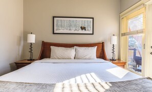 1 bedroom, iron/ironing board, free WiFi, bed sheets - "Serene Spruce" at Solara Resort (Canmore)